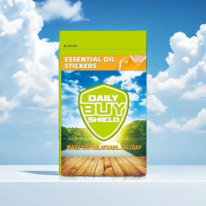 에센셜 오일 스티커 3.5cm 60개입(쉴드 그린백)