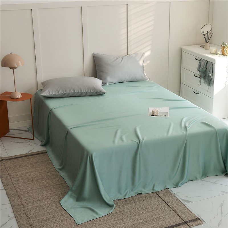 Light Luxury 60 Tencel Single Quilt Cover Summer Sleeping Naked Ice Silk Single Bed Hat Bed Sheet Lyocell Fiber Bedding