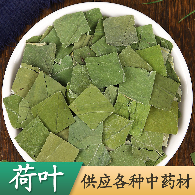 批发批发荷叶片 山东微山湖新货荷叶茶 干荷叶四方块花茶