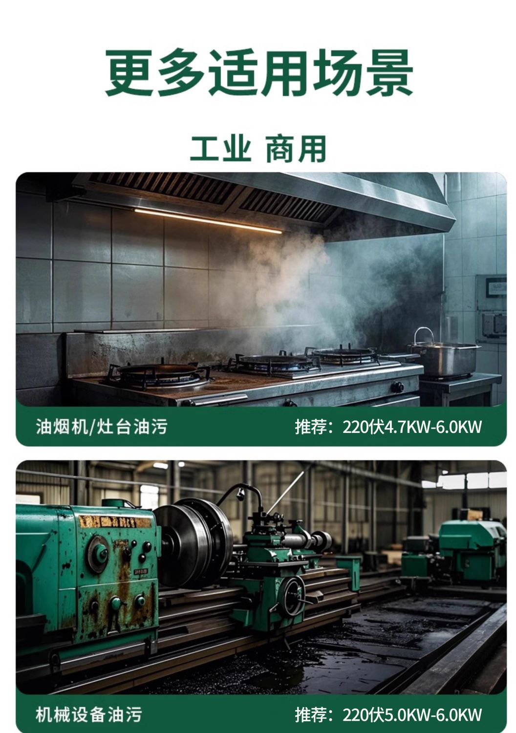 Black Cat High Temperature and High Pressure Hot Water Cleaning Machine Car Washing Machine Commercial Kitchen Heavy Oil Stain Anti-Corrosion Acid and Alkali Disinfection Gun
