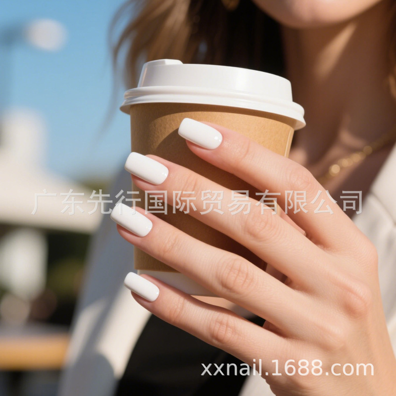 32Pcs Nails 16Size Gel Soft Nail Finished Press-On Fake Nail Manicure Patch Wearable Nail Patch Wholesale