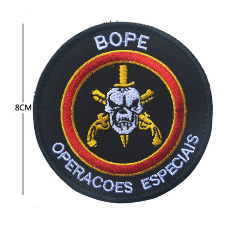 Haike BOPE Brazilian special embroidery cloth Velcro armband IR laser cutting tactical morale badge