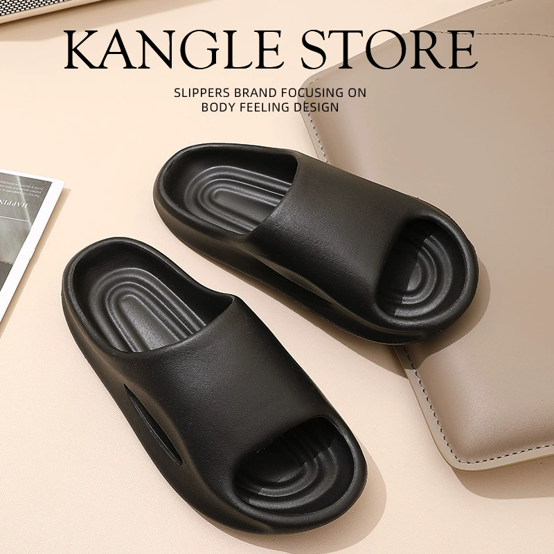 Холодные тапочки для мужчин летом в помещении пара ванная комната нескользящая толстая подошва минималистские тапочки EVA дышащие на пляже женщины