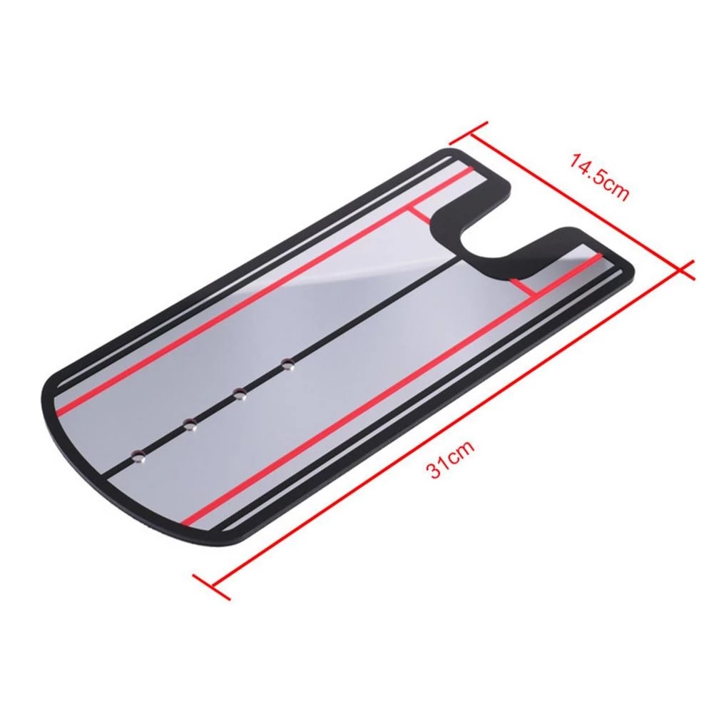 Golf putter espejo putter ejercitador swing práctica postura corrección Golf golpear estera suministros de golf