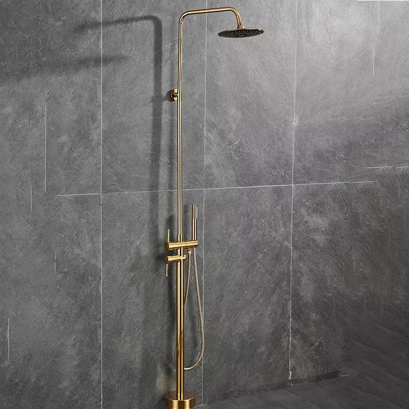 Al aire libre vertical de acero inoxidable ducha de piso ducha villa piscina playa baño columna juego al por mayor