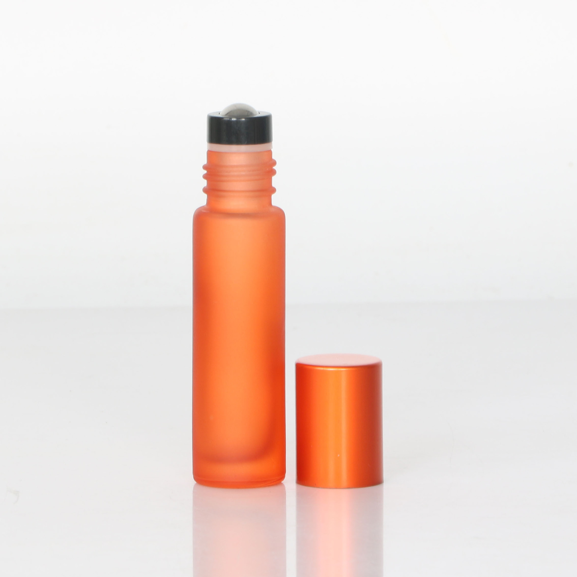 10ml botella de vidrio bola de color botella de cuentas de masaje de ojos perfume portátil aceite esencial cosmético sub-botella vacía