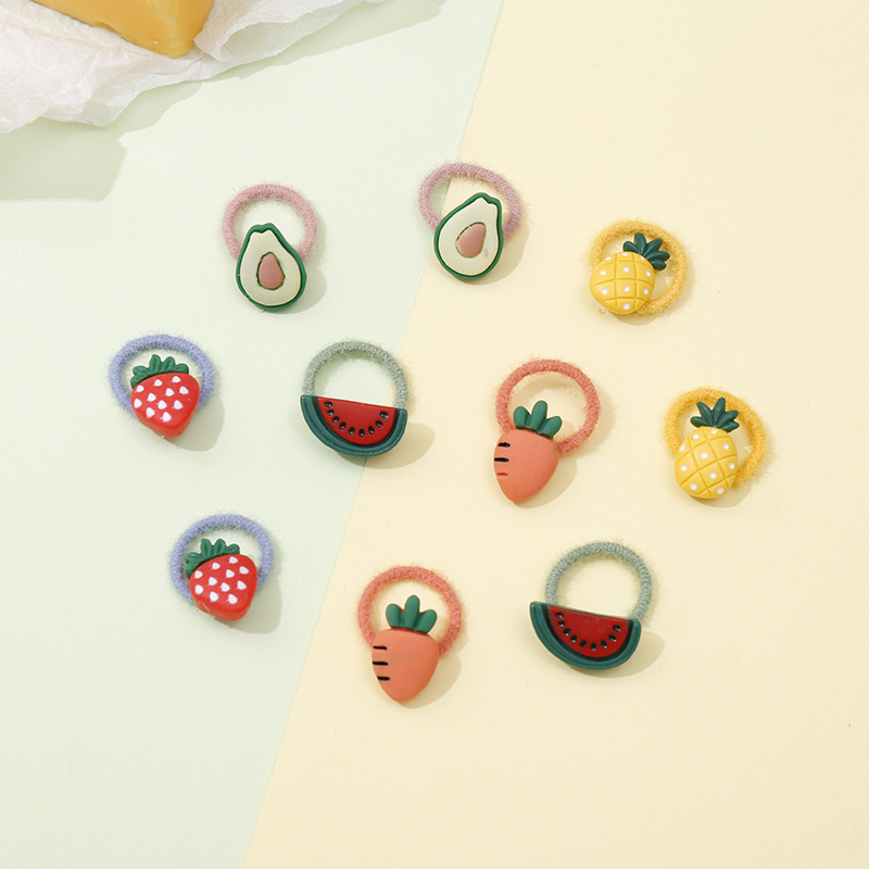 Lazos de cabello elásticos para niñas, coloridos y suaves, alta elasticidad, accesorios infantiles al por mayor