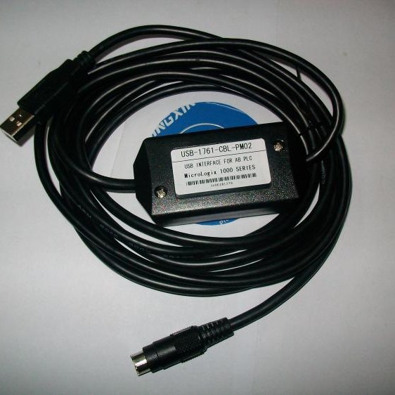 USB-1761-CBL-PM02 适用AB 1000/1200PLC编程电缆1762-L24下载线