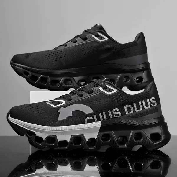 C02 Cross-Border Foreign Trade New Spring and Summer Fly-Knit Shoes with Mesh Surface, Breathable and Shock-Absorbing Marathon Running Shoes, Men's Sports Shoes