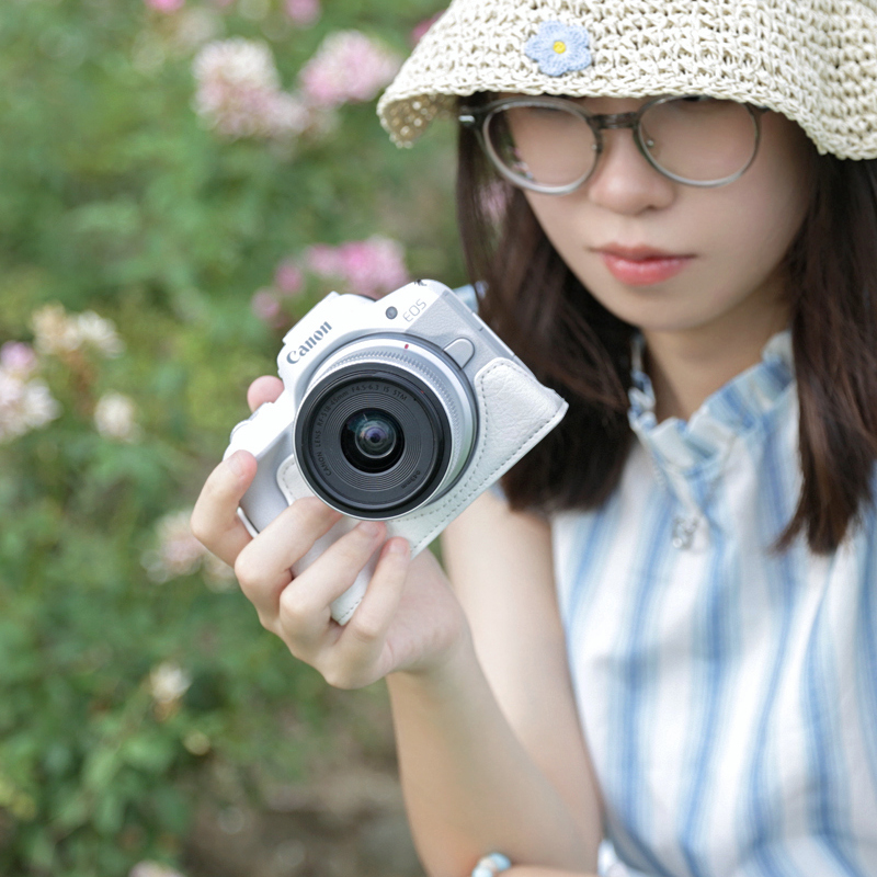 캐논 R50 보호 커버 R10200D 2 세대 R8RP 카메라 가방 마이크로 단일 쉘 액세서리 가죽 커버 R5R6IIR7 BEIJIN