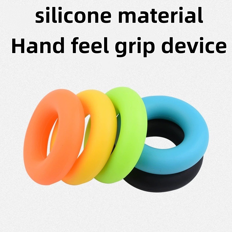 Silicone grip strength trainer, five-finger rehabilitation training massage grip strength trainer, smooth silicone grip ring to prevent mouse hand