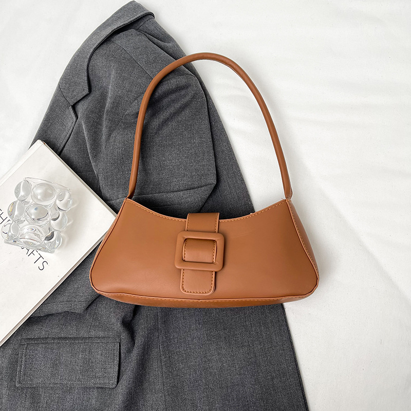 Bolso de mano 2024 bolso de otoño para mujer nuevo estilo estilo occidental bolso de axila simple moda casual retro bolso de un solo hombro