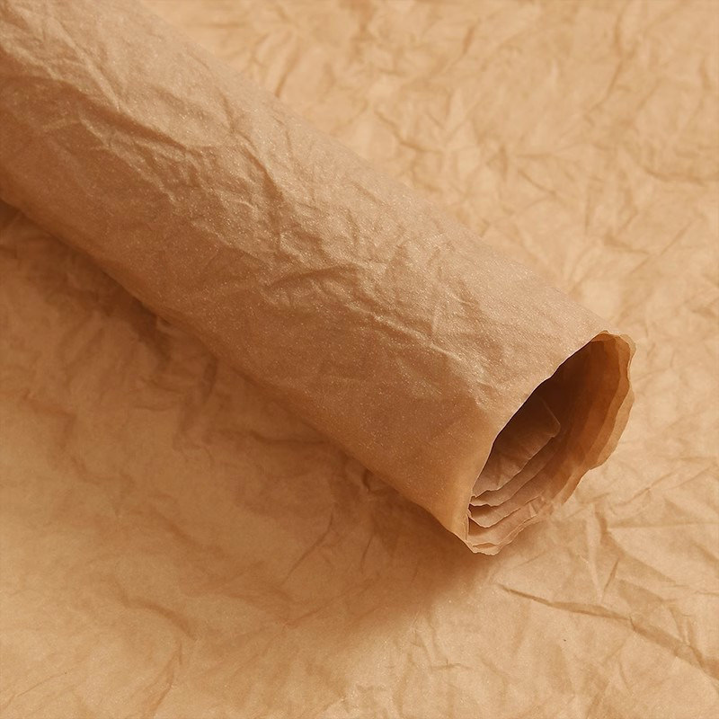 Papel de seda plisado al por mayor para floristerías, papel para envolver regalos florales, embalaje para ramos, material de papel natural hecho a mano, papel enrollado a mano.
