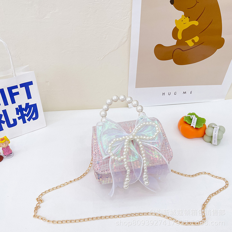 かわいい女の子の斜め掛けの小さい香風のファッションの子供の手提げの斜め掛けのリュックサックは王女の淑女の真珠のカバンのショルダーバッグを包みます。|undefined