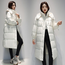 品牌同款羽绒服女冬季轻薄白鸭绒百搭时尚宽松加厚保暖中长款外套