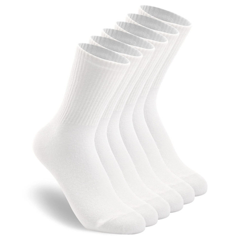 Classic Neutral Men's and Women's Sports Cotton Socks Mid-Socks Sweat Absorbing Breathable Crew Lightweight Thin Casual Fitness Calf Socks