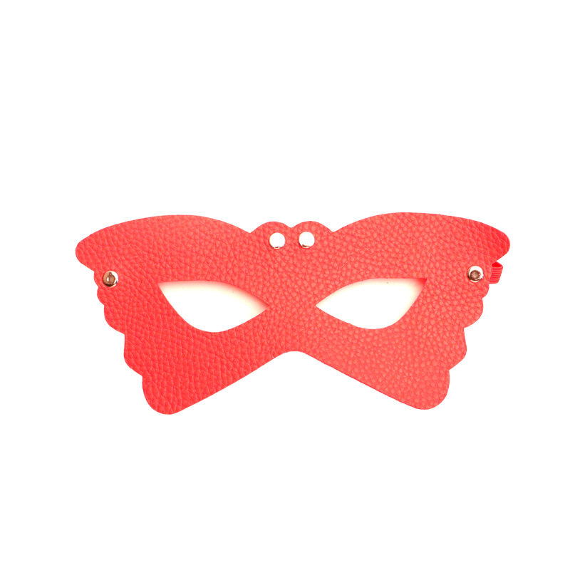 Butterfly Eye Mask PU Leather Blindfold for Couples Sensory Play — detail image 14