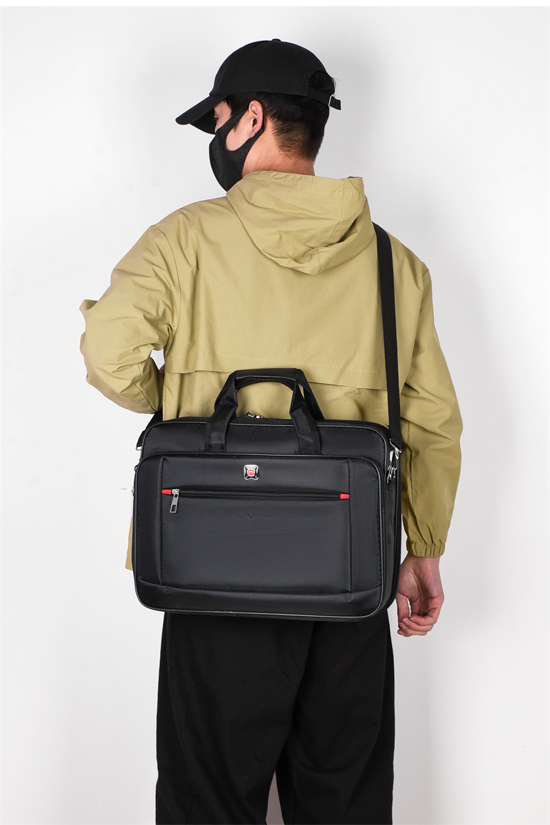 borsa da lavoro da uomo di grande capacità, borsa da viaggio orizzontale per laptop, borsa da lavoro resistente all'usura_voghion.com