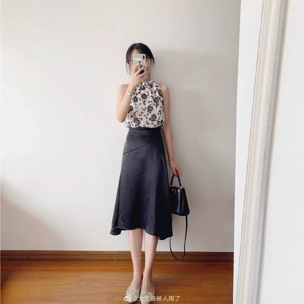 Женская атласная Однотонная юбка с высокой талией, асимметричная юбка средней длины, лето 2019