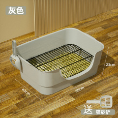 犬のトイレのバスタブの大きい箱のステンレスの高い囲いは尿のはねを防ぐことができます。