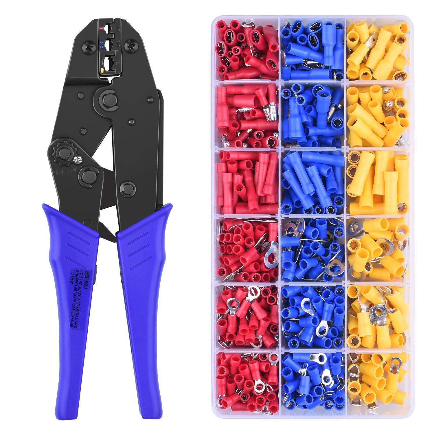 30J压线钳0.5-6平方冷压预绝缘端子压线钳压接钳端子套装批发