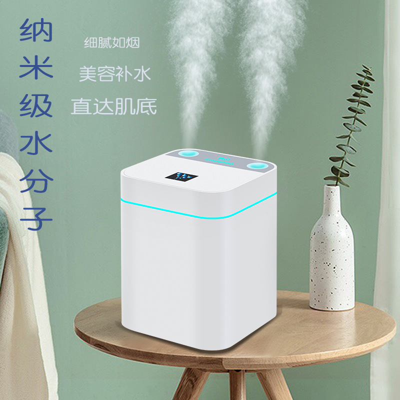 拾风新款1L双喷加湿器 小OPro跨境usb家用卧室桌面大容量加湿器