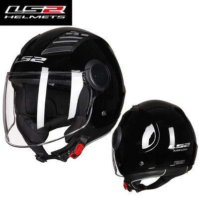 Motorcycle Safety Supplies Motorcycle Half Helmet, Electric Vehicle Safety - black-l