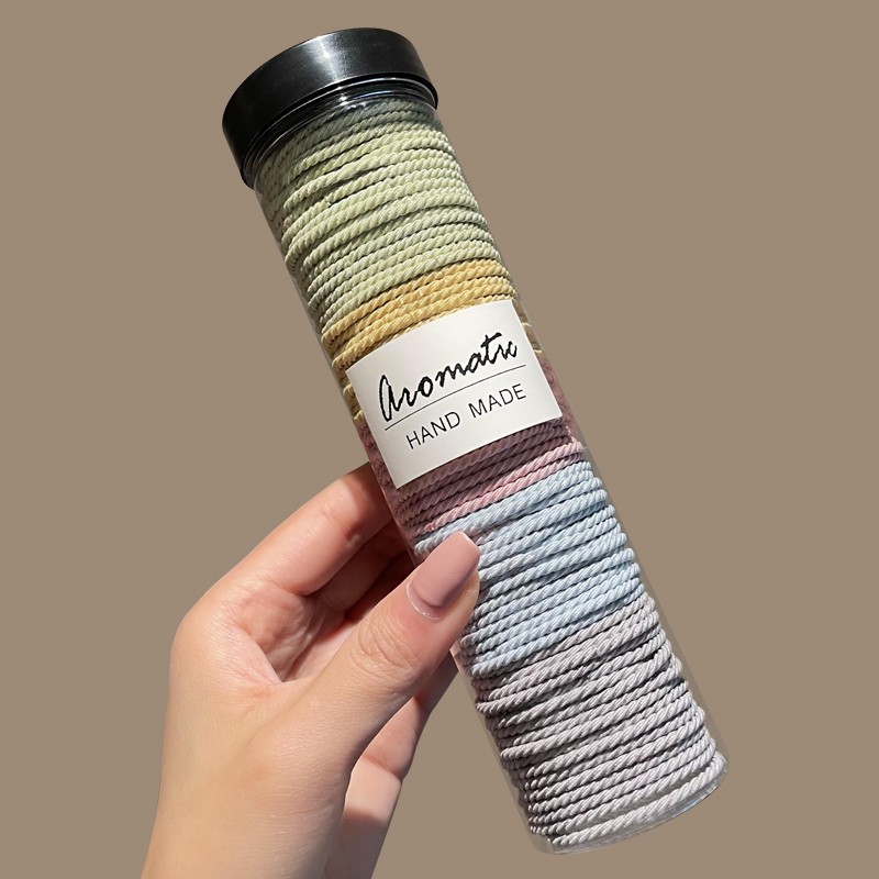 Cuerdas de cabello de color caramelo niñas no lastiman el cabello de correa de correa de correa de correa de cabello de cabello lindo para niños anillo de cabello de cuero image 8