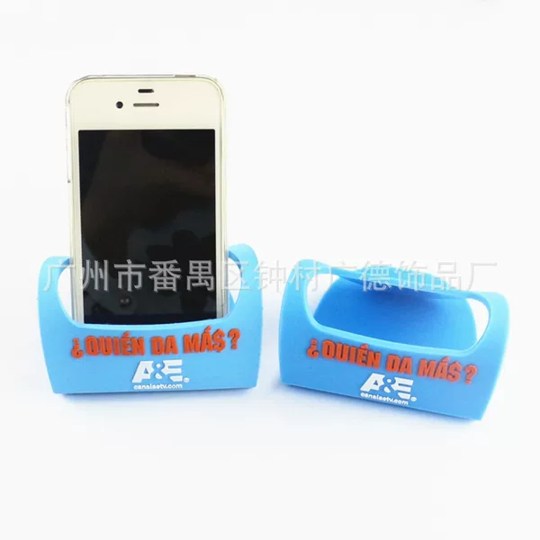 No SPot P VC Soft Glue Multi-color logo Mobile Phone HolDer 3D DisPensing Soft Glue Mobile Phone HolDer