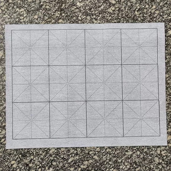 45*34cm MiG water writing cloth (grid 10cm 12 grids)