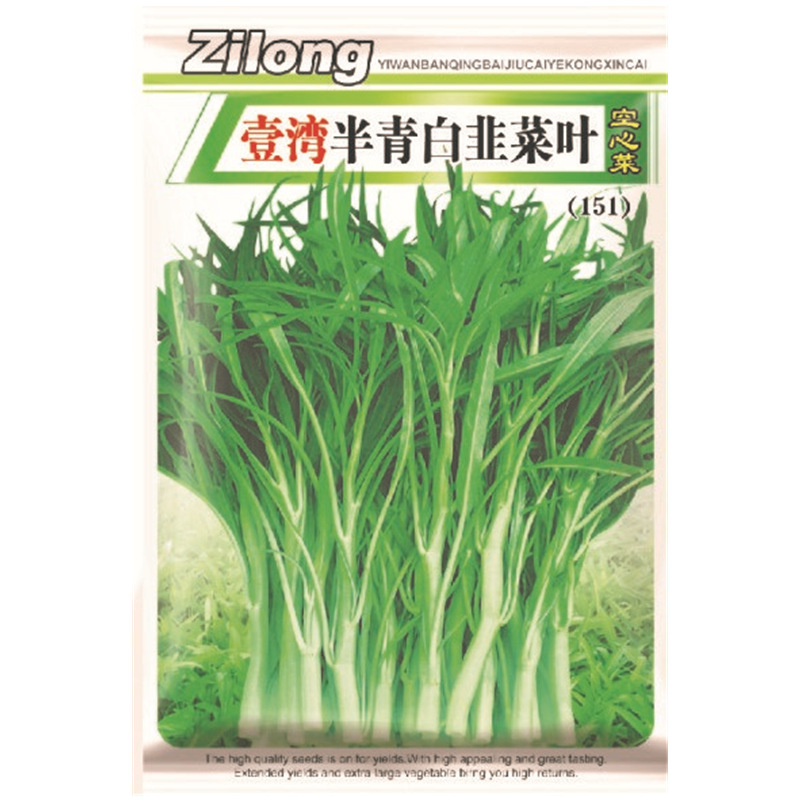 子龙种子厂家直售批零大田基地大棚 台弯半青白韭菜叶空心菜151