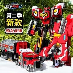 现货正版炫卡斗士焰龙战神变形机甲机器人战士玩具儿童男孩