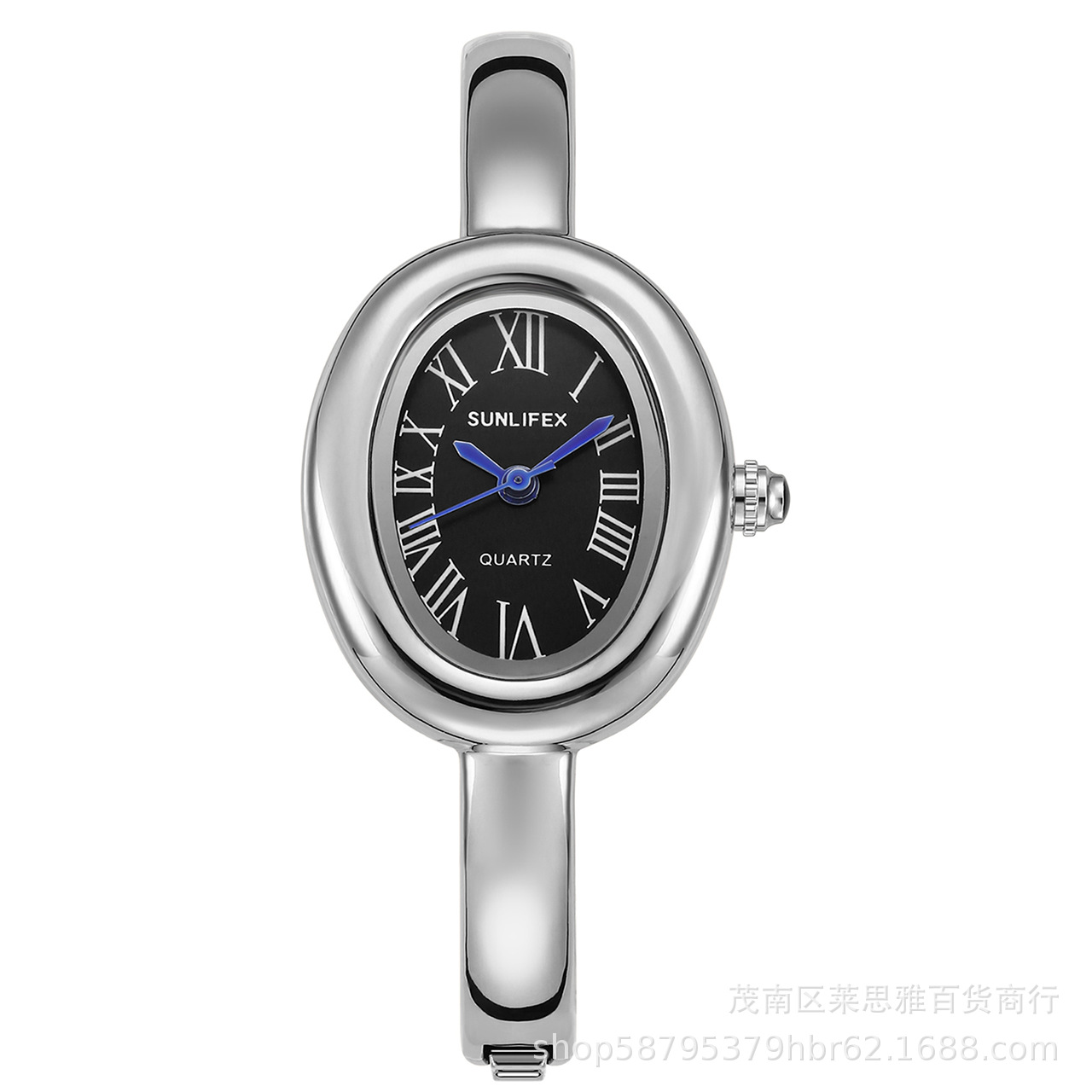 Bracelet style silver shell black surface