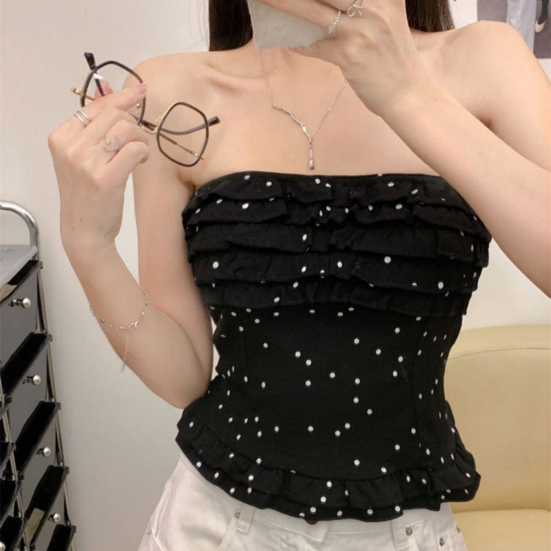 Pure Want Honey Wave Point Boost Top Hermoso borde sin mangas chaleco corto delgado para usar fuera image 3