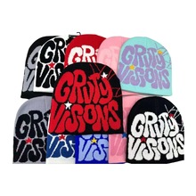 欧美街头针织帽子秋冬天男女提花字母保暖流行嘻哈毛线套头冷帽潮