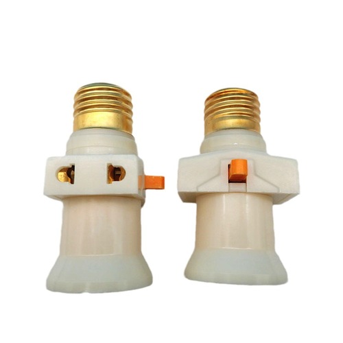 Household e27 lamp holder waterproof double-split fire lamp holder pure copper suspension lamp holder with switch screw lamp holder manufacturer wholesale