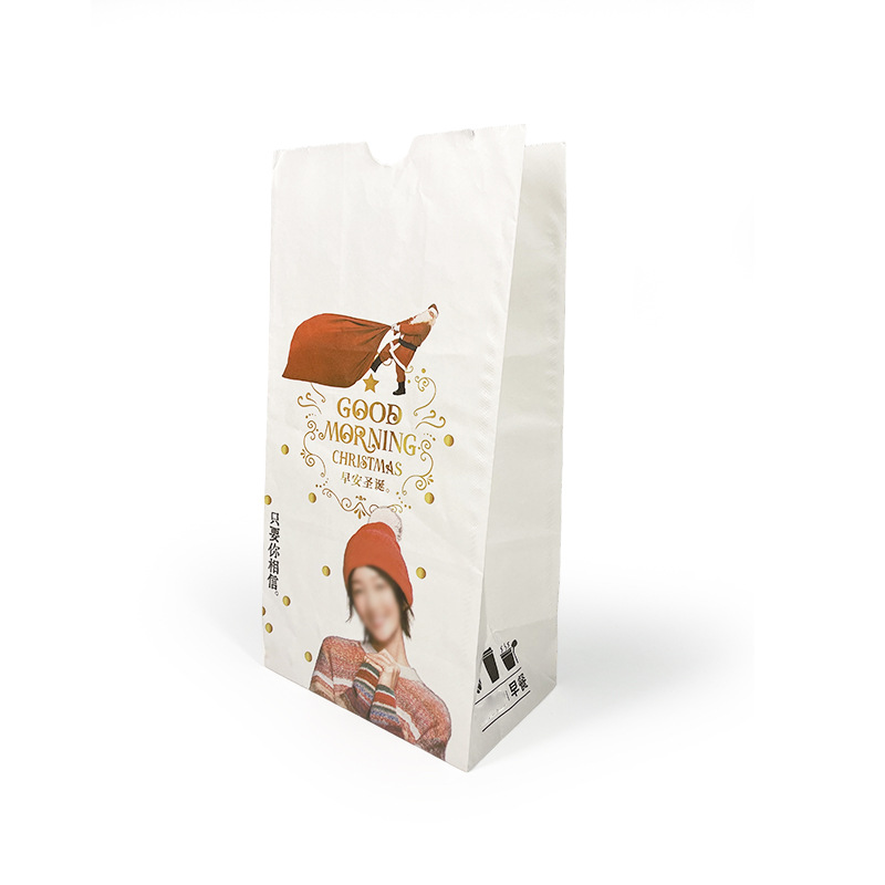 现货批发外卖外带食品白牛皮黄牛皮打包纸袋