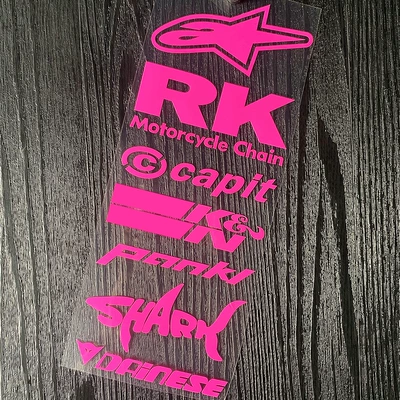 Reflective Car Stickers Helmet | Motorcycle wheel hub - style-areflective-pink-buy-any-two-items-and-get-20-off