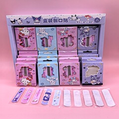かわいい漫画柄の箱入りバンドエイド、子供用スポーツ保護パッチ、10枚入り、傷用パッチ、小物、漫画風クリエイティブパッチ