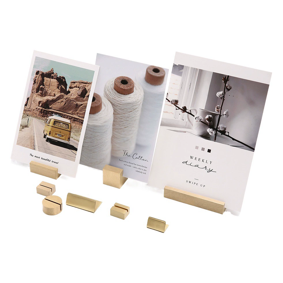 Латунный держатель карты выставочная Витрина Держатель Этикетки цена сиденье латунный держатель визитной карточки Настольный держатель для карт основание фото