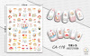 Cute nail stickers, ultra thin adhesive cartoon fake nails, with little bears, 3D