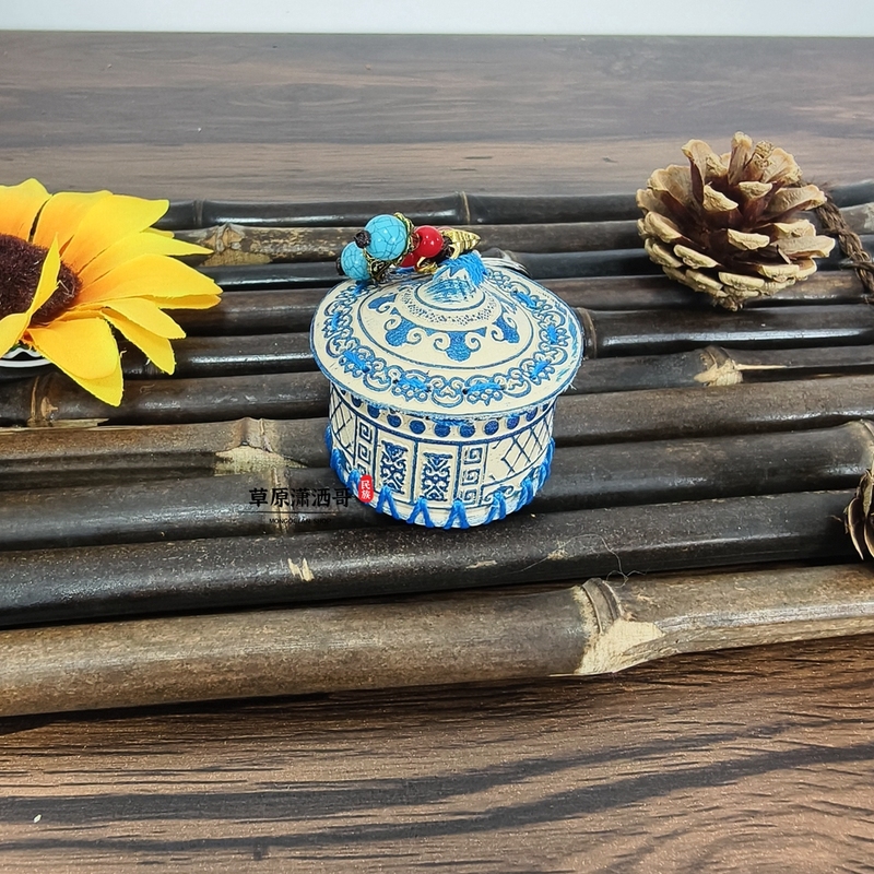 蒙古包挂件钥匙扣内蒙古特色礼品手工艺品装饰品纪念品挂饰绢花品|undefined
