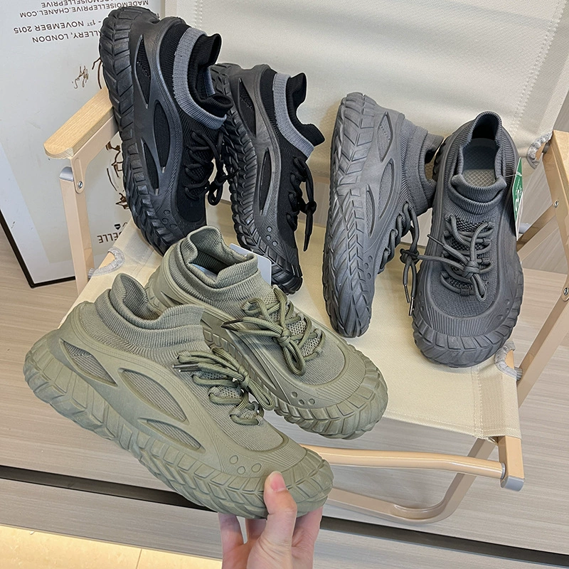 Мужские летающие туфли! 2025 весна и лето новая легкая дышащая мягкая подошва нескользящая модная обувь повседневная обувь мужская одиночная обувь