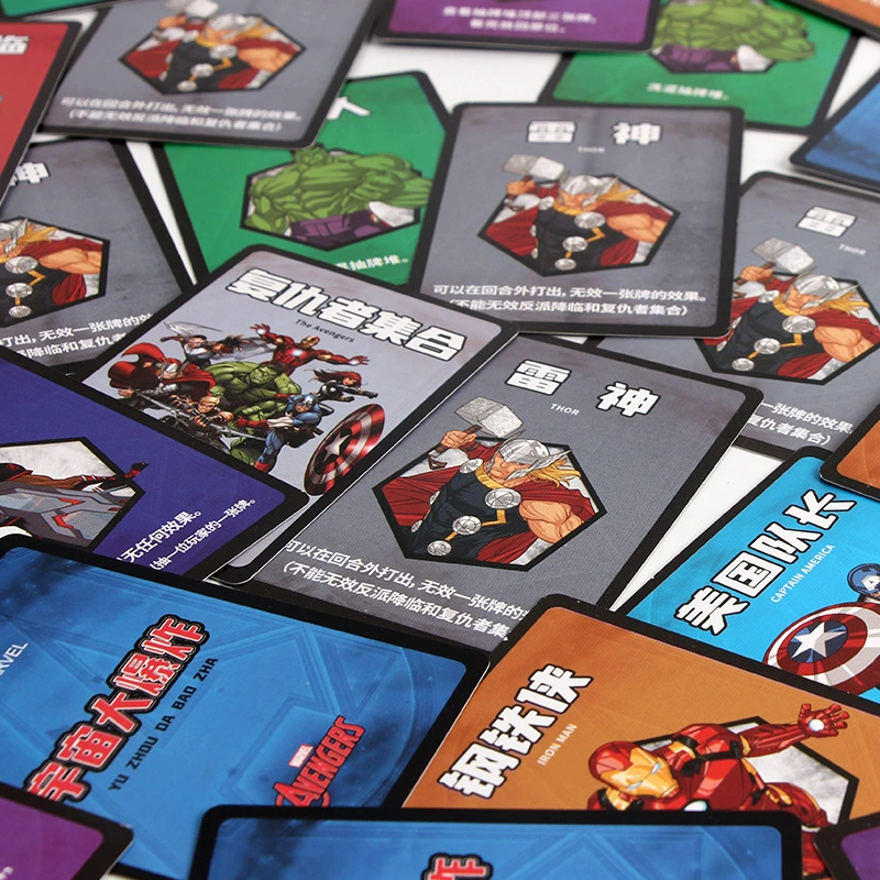 Мстители, карточка для отдыха, настольная игра, Marvel, вечеринка