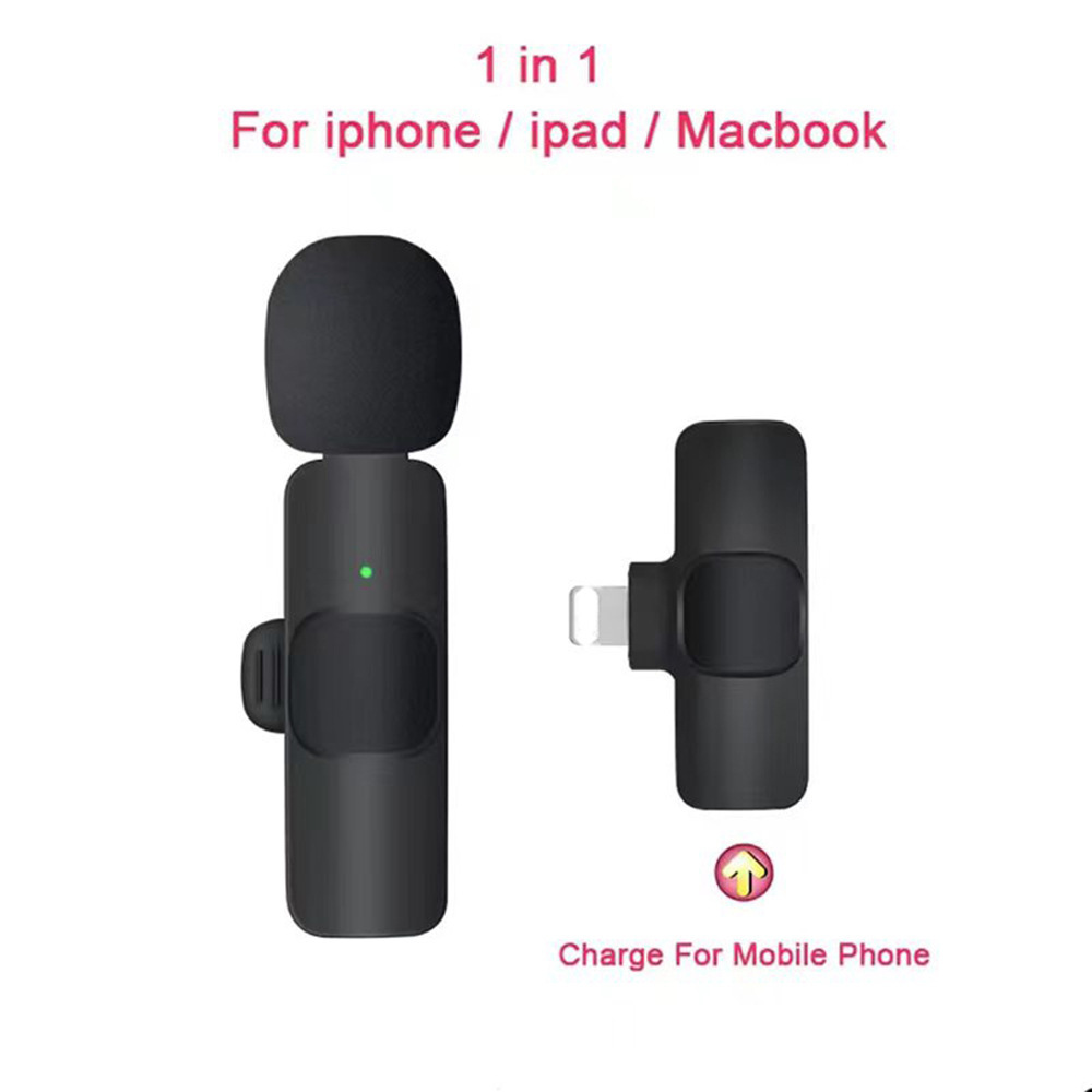 Nuevo clip de cuello inalámbrico al aire libre teléfono móvil computadora entrevista en vivo radio micrófono de reducción de ruido fabricante de fuente de micrófono