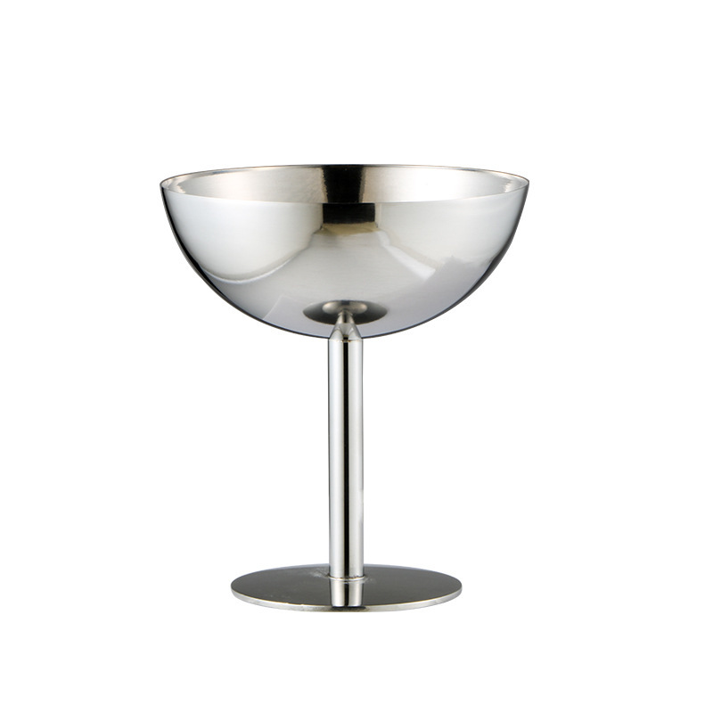 High quality wineglass stainless steel for ice cream, for karaoke bars, 200 ml 5