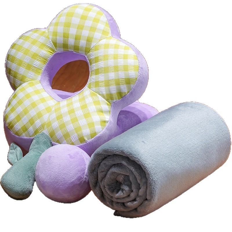 Almohada para Siesta con Forma de Flor de Peluche para Oficina y Escuela image 5