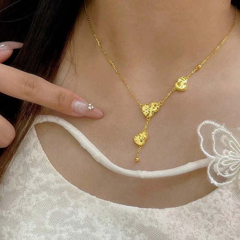 Negozio di oro con eredità di gioielli in oro, collana pendente a forma di zucca a forma di squame di drago_voghion.com