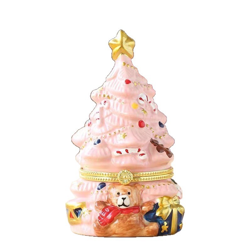 外国貿易陶磁器クリスマスツリー香薫ろうそくかわいいベアー許樹テーブルトップ装飾装飾雰囲気プレゼント卸売り|undefined