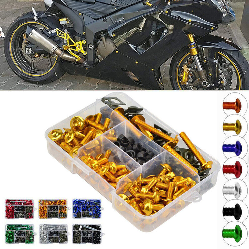 177PCS motorcycle modification parts windshield cover suit screw color fairing suit screw 177PCS motorcycle modification parts windshield cover suit screw color fairing suit screw